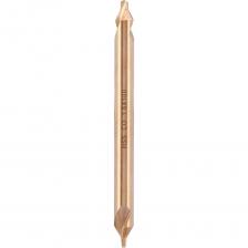 Сверло центровочное H-Tools, предназначено для задания предельно точных пилотных отверстий и начального засверливания. Позволяет обрабатывать материалы с пределом прочности до 1000МПа: легированные, низколегированные и высоколегированные стали, нержавеющие стали, бронза, латунь, алюминий. Изготовлено из высококачественной быстрорежущей стали HSSE легированное кобальтом 5%. Тип сверла: А.