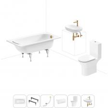 Комплексное предложение для обустройства ванной комнаты. Каждый элемент набора продуман и отвечает лучшим сантехническим решениям для ежедневного комфорта, максимальной гигиены и гарантирует надежный и безопасный монтаж. ВАННА ИЗ ПРЕССОВАННОЙ СТАЛИ ОТ SANITANA BLB Стальная ванна со стекловидной эмалью Europa толщиной 2,2 мм производится в длину от 105 до 170 см, шириной от 70 до 75 см. Вместительная чаша высотой 37 см удобна для купания детей и взрослых. Ванна из стали с трехслойной стекловидной эмалью двойного обжига не подвержена истиранию, выцветанию и воздействию ультрафиолета (испытанная устойчивость согласно ISO 28706-1, ISO 28706-2 и EN 14516), что позволяет сохранить равномерный белый цвет на протяжении длительного срока службы. Гладкая поверхность с прочными стенками демонстрирует высокую стойкость к образованию царапин и сколов, не боится воздействия чистящих средств, препятствует размножению бактерий и не впитывает запахи. При соблюдении правил эксплуатации и ухода ванна прослужит многие годы. ПРОЧНЫЕ ОПОРЫ ИЗ СТАЛИ Ванна Europa 2,2 монтируется к стене, в угол или встраивается в нишу. Оригинальные металлические ножки надежно фиксируют чашу и равномерно распределяют динамическую нагрузку до 300 кг. Наличие регулировок на каждой опоре нивелирует незначительные перепады уровня пола и обеспечивает удобство установки на различных поверхностях. КОМПАКТНЫЙ СИФОН С ПОВЫШЕННОЙ ФУНКЦИОНАЛЬНОСТЬЮ Автоматический слив-перелив Useful Extras от Wellsee с донным клапаном click-clack и съемной накладкой на перелив изготовлен из полипропилена повышенной прочности и высокой термической устойчивостью. Накладка на перелив и крышка донного клапана выполнены из латуни. Функция верхней очистки позволяет с легкостью устранять возможные засоры, а плоский гидрозатвор служит барьером для неприятных канализационных газов и занимает минимум места под ванной. ПОДГОЛОВНИК НА ВАКУУМНЫХ ПРИСОСКАХ Полиуретановый подголовник на ванну от Wellsee адаптируется к анатомическим изгибам тела и исключает неприятные ощущения от контакта с твердым бортиком ванны. Термопластичный материал равномерно распределяет давление на голову, шею, плечи и снимает напряжение. Поверхность изделия не впитывает влагу и запахи, что гарантирует высокий уровень гигиены и износостойкость при продолжительном контакте с водой. БЕЗОБОДКОВЫЙ УНИТАЗ LAVINIA BOHO Напольный унитаз с универсальным выпуском позволяет подключать изделие к любой системе коммуникаций. Гладкая фарфоровая поверхность чаши с открытым смывным краем не позволяет скапливаться бактериям в труднодоступных местах и облегчает очистку изделия от загрязнений. Мощный каскадно-круговой смыв очищает полностью поверхность чаши без выплеска воды на пол и стены и снижает распространение неприятных запахов. Чаша оснащена широким эргономичным сиденьем из прочного гипоаллергенного дюропласта. Благодаря встроенным в петли демпферам сиденье с крышкой опускаются мягко и бесшумно. Установить или снять сиденье можно всего за несколько секунд одним нажатием. Бачок напольного унитаза комплектуется двухрежимной сливной арматурой Geberit, Швейцария (2/6 л). Наливной и сливной механизмы рассчитаны на бесперебойную работу в течение, как минимум, 10 лет (более 200.000 циклов смыва). УМЫВАЛЬНАЯ ЗОНА С КЕРАМИЧЕСКОЙ РАКОВИНОЙ ОТ WELLSEE В комплексное предложение для обустройства ванной комнаты входит готовое дизайнерское решение умывальной зоны в едином стиле от Wellsee. В набор включены: — подвесная раковина Pro Line из санфарфора RefCeram. Вместительная чаша шириной 53 см и высотой 12,5 см с отверстием под смеситель не ограничивает движений при умывании и препятствует выплеску воды на стены и пол. Раковина устанавливается на ровную поверхность столешницы, тумбы или навешивается на стену с помощью прочных сантехнических шпилек с дюбелями, которые поставляются в комплекте; — латунный смеситель ICON! for life высотой 17,5 см с прочными гибкими шлангами из каучука. Высокую точность управления напором и температурой воды обеспечивает испанский керамический картридж GLIDEmove. Регулируемый аэратор Neoperl с технологией AIRflow? позволяет ско