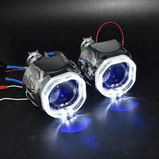 Ronan 2,5 Биксеноновые линзы проектора 8,1 HID используют лампы H1 H4 H7 разъем светодиодный светодиодными оптическими ангельскими глазами интеграция кожух модернизация