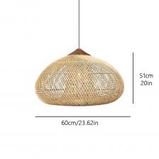 Подвесной светильник JOYINLED из ротанга, 60 см