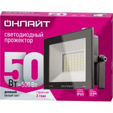 Светодиодный прожектор ОНЛАЙТ 71 660 OFL-50-6K-BL-IP65-LED, цена за 1 шт.
