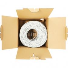 Кабель сетевой HQ UTP, кат.5E, 305м, 4 пары, 26AWG, 0.42мм, медь, одножильный, серый