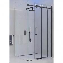 Душевой угол Veconi Rovigo RV-074B, 1200х1000х1950 черный, стекло прозрачное