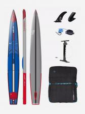 Сапборд надувной двухслойный Starboard 12.6x21x4.75 SUP Kid Racer Deluxe SC S22/23, 381x53x12 см, Мультицвет