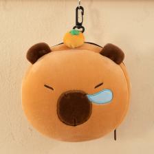 Бархатная подушка для шеи 2 в 1