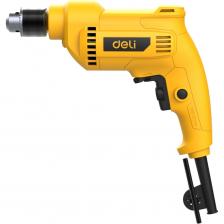 Deli DL-DZ10-E3 — сетевая дрель, которая справится с любой задачей! Мощный 500-ваттный двигатель и скорость вращения до 3300 об/мин делают эту модель незаменимым помощником в строительстве, ремонте и домашних проектах. Дрель легко сверлит дерево, металл и пластик, а продуманная эргономика превращает работу в удовольствие. Мощность и контроль в каждой детали Представьте: вам нужно повесить полку, собрать мебель или подготовить отверстия под проводку.Deli DL-DZ10-E3 справится с этим легко! Благодаря регулировке скорости вы сможете подобрать оптимальный режим для любого материала, а реверс поможет мгновенно извлечь сверло или выкрутить застрявший шуруп. Ключевой патрон 10 мм надежно фиксирует оснастку — никаких люфтов и проскальзываний Блокировка кнопки "Пуск"снижает усталость при длительной работе — просто зафиксируйте рычаг и сосредоточьтесь на точности Удобная рукоятка с прорезиненными вставками обеспечивает уверенный хват даже в интенсивном режиме Надежность, проверенная временем Эта дрель создана для тех, кто ценит качество и долговечность. Металлический редуктор и прочный корпус выдерживают высокие нагрузки, а 2-метровый кабель дает свободу передвижения. Вес всего 1,37 кг— инструмент не утяжеляет руку, сохраняя маневренность. Deli DL-DZ10-E3 — выбор мастеров, которые не ищут компромиссов.Сверлите, закручивайте и стройте с уверенностью в каждом движении!