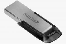 Флешка SanDisk Ultra Flair USB 3.0 128 GB, серебристый/черный