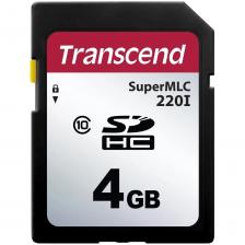 Карты промышленные microSDHC,SDHC,CompactFlash Transcend Промышленная карта памяти SecureDigital 4GB 220I, SLC mode MLC, темп. режим от -40? до +85? OEM [TS4GSDC220I]