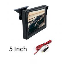 5-дюймовый автомобильный монитор TFT LCD HD цифровой экран 16:9 800*480, 2-сторонний видеовход, цветной для камеры заднего вида, DVD VCD
