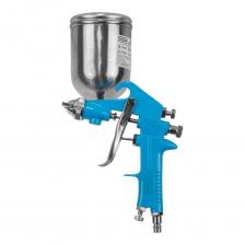 Компактный краскораспылитель HVLP с поворотным металлическим бачком предназначен для труднодоступных мест, позволяя наносить материал на поверхности в разных плоскостях. HVLP (High Volume Low Pressure - "высокий объем, низкое давление") Высокая экономия материалов Практически отсутствие опыла, нет завихрений - нет мусора