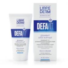 Librederm Defavit Крем восстанавливающий и успокаивающий витаминный жирный 50 мл
