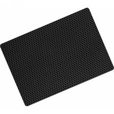 Придверный коврик Vicecar 50x67 см, черный EZ034_черный – незаменимый помощник по сохранению чистоты в доме. Ячеистая структура отлично задерживает пыль, грязь и влагу. Грязь не распространятся по дому, сокращается время и периодичность уборки. Изделие можно использовать для колясок и велосипедов, вся грязь с колес останется на коврике. Пригодится в ванной комнате или для сушки посуды – ячейки удерживают жидкость внутри. Подходит для миски или лотка кошки, под клетку для птиц или грызунов. Коврик абсолютно неприхотлив в уходе.