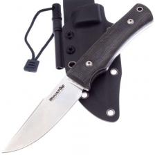 Fox Нож Black Explorator сталь 440C, рукоять Brown Micarta (BF-749)
