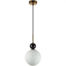 Подвесной светильник Odeon Light Lolla 4361/1A бронзовый/белый/камень/металл IP20 E14 40W 220V