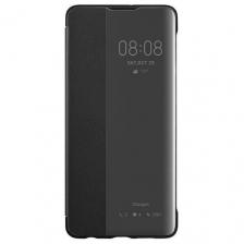 Чехол-кейс MyPads для Huawei P30 Pro с боковым окном водоотталкивающий черный