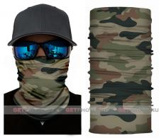 Бесшовная бандана-труба, камуфляж хаки-2, khaki camouflage GF 5552