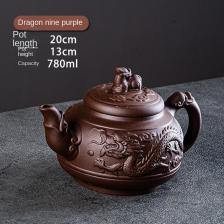 Пурпурный глиняный чайник To Catch Fish