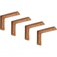 Уголок мебельный усиленный 115x80x40 (4 шт.) бежевый У8-5210.Беж служит для соединения элементов мебели и прочих деталей с высокой нагрузкой.Ребра жесткости придают уголку прочность и надежность. Гарантированная нагрузка на один уголок - 30 кг. Является точной копией продукции известного немецкого производителя фурнитуры. Высококачественная полимерная порошковая краска не только создает защиту металлу, но и несет декоративные функции.Толщина металла 2 мм. Крепление производится саморезами (шурупами, болтами). В комплектацию не входят. В комплекте 4 шт. Вес комплекта в блистере - 0,518 кг.