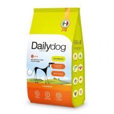 Dailydog сухой корм собак мелких пород, с ИНДЕЙКОЙ премиум для взрослых с индейкой породы мелкого размера мешок Россия 1 уп. х 1 шт. х 18 кг