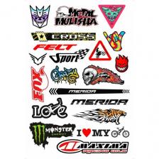 Наклейки на велосипед, мотоцикл, трицикл, квадроцикл