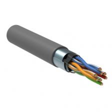 IEK Кабель внутренней прокладки F/UTP категория 5E 4 пары PVC, BC1-C5E04-311-305-G 1 м