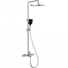 Душевая система из серии VELTY — истинное воплощение стиля и функциональности, надежное дополнение к вашему душевому пространству. Лаконичный внешний вид и простота обращения - непременно придутся по вкусу. Прогрессивный терморегулятор TermPro для поддержания комфортной температуры душевых систем - обеспечивает плавную и точную регулировку температуры и напора воды без лишнего перерасхода. Функция Start/Stop - фиксирует выбранный напор и температуру струи одним движением. Комфортная высота верхнего душа (с возможностью регулировки) обеспечивает удобство и приятные ощущения во время ежедневных гигиенических процедур. Плавно работающий девиатор позволит настроить поток воды под индивидуальные предпочтения в любом из 3х направлений. 3 потока (включая встроенный излив); управление TermPro SS с поворотным девиатором; телескопическая штанга из нержавеющей стали; гибкий шланг Anti-twist PVC 1,5м в цвет корпуса; душевые лейки из термостойкого ABS с технологией Easy-clean для легкой очистки от накипи; верх.диск 320х240 мм, ручной душ - 3 режима; стандарт подключения 3/4-1/2; палитра: хром, матовый белый, gun metal. Фабрика MILLEAU использует передовые технологии и высококачественные материалы для производства смесителей и душевых систем, обеспечивая высокое качество, долгий срок службы и безопасность продукции.  