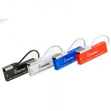 Картридер Smartbuy 717, USB 2.0 - SD/microSD/MS/M2, красный (SBR-717-R), цена за 1 шт
