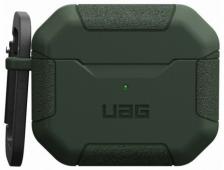 Чехол + карабин UAG Scout Case для Apple AirPods 3, оливковый 104127117272
