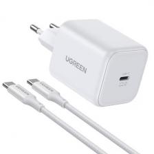 СЗУ UGREEN X524 USB-C 45W + кабель Type-C (65055) Белый
