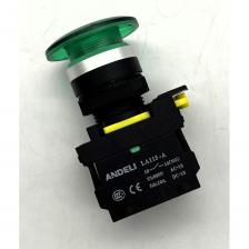 Кнопки управления ANDELI LA115-A5 предназначены для оперативного управления технологическим оборудованием в электрических цепях переменного тока частотой 50/60Гц с напряжением до 380В или постоянного тока напряжением до 220В. Представляют собой унифицированные изделия, состоящие из двух частей: быстросъемной головки и контактного модуля. Материал корпуса: металл, пластик. Конструкция кнопок позволяет при необходимости монтировать на них дополнительные размыкающие и замыкающие контакты.