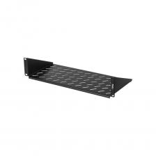 Фронтальная полка TLK 19, 2U, Г200мм, черная TLК-SHFR-200-BK