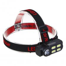 Фонарь налобный ЕРМАК с технологиями XPE и COB — это мощное и универсальное устройство, созданное для комфортного использования в любых условиях. Четыре режима работы, включая XPE, COB, комбинированный XPE+COB и стробоскоп, позволяют адаптировать освещение под различные задачи. Световой поток 230 Лм и дальность свечения до 35 метров обеспечивают яркое и четкое освещение, а угол подсветки 90° охватывает широкую зону, что делает фонарь идеальным для работы, походов или экстренных ситуаций. Фонарь оснащен съемным аккумулятором емкостью 800 мАч, который обеспечивает до 3 часов работы. Зарядка осуществляется через USB-порт, что делает процесс быстрым и удобным — всего 2,5 часа, и устройство снова готово к использованию. Степень защиты IPX4 позволяет использовать фонарь в условиях дождя или брызг воды, что делает его надежным спутником в любую погоду.