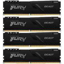Оперативная память Kingston DDR4 128GB (4x32Gb) 3600MHz FURY Beast Black Gaming Memory (KF436C18BBK4/128)