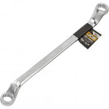 Двусторонний накидной ключ со смещением, размером 12x13 мм, отогнутый на 75 градусов от бренда JCB, представляет собой универсальный инструмент, предназначенный для работы с высоконагруженными резьбовыми соединениями. Этот ключ идеально подходит для использования в ограниченных пространствах, обеспечивая удобство и эффективность при выполнении различных задач. Основные характеристики: Размеры: 12x13 мм — ключ подходит для работы с крепежом соответствующего размера. Отогнутый профиль: Угол отогнутости в 75 градусов позволяет легко добираться до труднодоступных мест, что делает его незаменимым в условиях ограниченного пространства. Двусторонний дизайн: На обоих концах ключа расположены 12-гранные накидные профили, что увеличивает его функциональность и позволяет использовать его с различными крепежными элементами. Материал и качество: Материал: Изготовлен из высококачественной хромованадиевой (CrV) стали, что гарантирует прочность и долговечность инструмента. Метод производства: Ключ изготовлен методом холодного штампа, что обеспечивает высокую точность и надежность. Применение: Сфера применения: Ключ используется в качестве основного ручного инструмента при проведении работ с высоконагруженными резьбовыми соединениями, включая автомобильный ремонт, монтажные работы и другие области, где требуется надежное соединение. Удобство использования: Изогнутая рабочая часть облегчает применение ключа в труднодоступных местах, что делает его отличным выбором для профессионалов и любителей. Заключение: Ключ накидной отогнутый 12x13 мм с углом 75 градусов — это надежный и универсальный инструмент, который обеспечивает удобство и эффективность при работе с резьбовыми соединениями в ограниченных пространствах. Высокое качество материалов и продуманный дизайн делают его незаменимым в арсенале любого мастера.