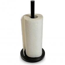 Держатель для бумажных полотенец KROFFOS Kernel - это незаменимый аксессуар для вашей кухни. Он выполнен из нержавеющей стали, что обеспечивает его долговечность и устойчивость к коррозии. Черный цвет держателя придаст кухне современный и стильный вид. Держатель оснащен противоскользящей базой, которая обеспечивает его устойчивость на любой поверхности. Это особенно важно на кухне, где часто используются бумажные полотенца. Благодаря этому, держатель не будет скользить и падать, обеспечивая безопасность использования. Держатель подходит не только для кухни, но и для ванной комнаты или прихожей. Он легко устанавливается на стол и не требует специальных инструментов для монтажа. 