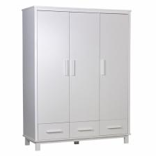 Шкаф трехсекционный Polini kids Simple 3415, с ящиками, белый