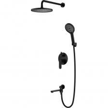 Керамический картридж 35мм - S500.35 Переключатель с керамическими пластинами (угол поворота – 180°) - S501.526 Переключатель в изливе - S501.527 Излив - функция переключения Аэратор - S540.721.05 Душевой шланг 1.5м - S401.15.05 Душевая лейка - 3 режима Верхний душ - ?250мм Держатель лейки