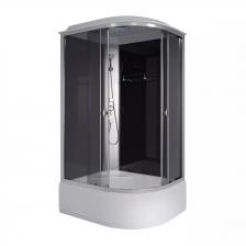 Душевая кабина Niagara Eco 100х70 L с крышей профиль хром стекло тонированное