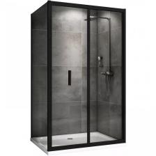 Душевой уголок Abber Sonnenstrand 90х75 AG07090B-S75B черный, стекло прозрачное