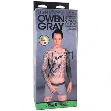 Фаллоимитатор DOC JOHNSON Фаллоимитатор-слепок порно-звезды Owen Gray Signature Cocks - 9 1.0