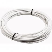 Коаксиальный кабель RETIC RG-6U, 75 Ом CCA, оплетка AL, белый, 30м TWCS-COAX-RG6-CСS-48-30 - антенный кабель, который обеспечивает низкие потери на высоких частотах. В комплекте идет набор коннекторов F, переходник под F и штекер. Применяется для прокладки кабельного, спутникового телевидения и видеонаблюдения в помещениях. Центральная жила провода RG-6 покрыта диэлектриком из специального изолирующего материала - вспененного полиэтилена. Сверху расположены 2 экрана - фольга из алюминия и оплетка из алюминиевых проволок плотностью 45%. Она достаточно мягкая для создания изгибов внутри помещения, но при этом обладает высокой прочностью. Материал проводника CCS (Copper Clad Steel) - выполнен из качественной плакированной медью стали. Дополнительные характеристики арактеристики: Материал токопроводящей жилы - CCS 21%. Диаметр токопроводящей жилы - 1,02. Диаметр изолированного проводника - 4.8 мм. Экранирование - двойное (Dual Shield). Материал общего экрана - полиэфирная алюминиевая фольга со 100% площадью покрытия. Крепление экрана - не приклеен. Материал оплетки - Al. Количество проволок, шт - 64 шт. Диаметра проволоки, мм - 0.12 мм. Плотность оплетки - 45%. Соответствие стандартам - ГОСТ 53880. Срок службы - не менее 12 лет. Внимание! У товаров происходит ребрендинг. Новое торговое имя RETIC. Замена бренда является единственным изменением. Все технические характеристики не изменены.