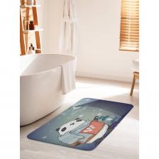 Коврик для ванной противоскользящий на пол 60х100 см станет ярким акцентом для создания домашнего уюта в интерьере вашей ванной комнаты. Большой половик для ванной, душевой и туалета выполнен из мягкого и приятного материала велсофт (100% полиэстер) с тонкой прослойкой из поролона. Велсофт- мягкий ворс, который обеспечивает комфортное прикосновение при хождении босиком. Основание изделия изготовлено из нетканого материала с антискользящим покрытием, что предотвращает его скольжение по плитке и кафелю. Края прямоугольного коврика надежно обработаны, не распушатся (не деформируются) во время эксплуатации. Быстро высыхает и не теряет своих свойств при длительном контакте с влагой. Универсальное изделие подходит для использования в бассейне, сауне, спальне в качестве прикроватного коврика и как коврик для детей. Аксессуар для ванной мгновенно впитывает влагу, быстро сохнет и не линяет. Уход: стирать при температуре 30-40 градусов, выбирая деликатный режим стирки и отжим не более 800 оборотов. НЕ ОТБЕЛИВАТЬ! Декоративная защитная подстилка с фотопринтом подходит для дома и дачи, хороший подарок маме, бабушке, папе, дедушке на День рождения, юбилей и новоселье. В комплект к коврику вы можете подобрать шторку для ванной и корзинку для белья под брендом JoyArty. Яркость рисунка может отличаться от изображения на сайте. Допустимо отклонение в размерах +- 2 см.
