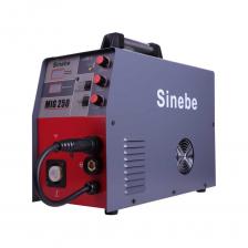 Инверторный сварочный полуавтомат Sinebe MIG-250 предназначен для создания качественного сварного шва в условиях строительной площадки или производства. Устройство обладает небольшими размерами и весом, что удобно при хранении и транспортировке. Возможность смены полярности позволяет осуществлять сварку, а также наплавку всех типов сталей, алюминия и их сплавов. Методы, применяемые для соединения металлических деталей - MMA (ручная дуговая сварка с помощью электрода), MIG/MAG (полуавтоматическая сварка в среде защитных газов) и FCAW (сварка порошковой проволокой).