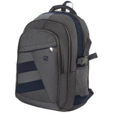 Рюкзак городской Brauberg "MainStream 2", разм. 45*32*19см, 35 л, ткань, серо-синий, 224446