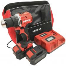 Встречайте аккумуляторный шуруповёрт DEVON 5203-Li-20 — ваш надёжный помощник в любых ремонтных и строительных работах!Шуруповёрт DEVON работает от аккумулятора 20 В и обладает крутящим моментом 90 Нм, что позволяет закручивать даже самые тугие винты. В комплекте вы получаете не только шуруповёрт, но и два Li-ion аккумулятора ёмкостью 4 Ач, быстрое зарядное устройство и удобную сумку из прочного полиэстера.С DEVON 5203-Li-20 вы сможете работать без перерывов на подзарядку, а сумка обеспечит порядок и удобство хранения и транспортировки инструмента.DEVON 5203-Li-20-SET — это не просто набор инструментов, это готовое решение для вашего комфорта и удобства.