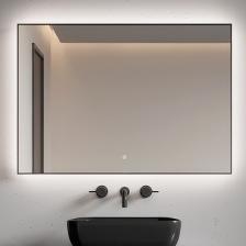 Зеркало Armadi Art 543-100 70 с подсветкой, диммером, с антизапотевателем, матовый графит