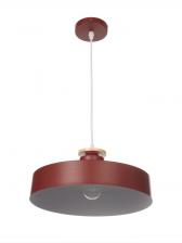 Светильник Timothy 1x40 Вт Е27 пр-1 м бордовый 32.5x32.5x12 см