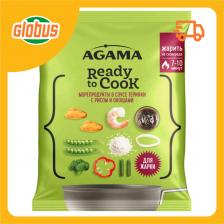 Морепродукты Agama Ready to cook в соусе терияки с рисом и овощами