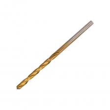 Сверло по металлу с титановым покрытием Profi 2.5x57 мм, 10 шт CUTOP 52-429 предназначено для сверлений отверстий в углеродистых и легированных сталях, серых и ковких чугунах, цветных металлах и пластике. Нанесение нитрид титана (TiN) укрепляет лезвие сверла, делая срок службы сверла значительно больше. Изготовлено методом вышлифовки профиля из высококачественной стали типа HSS с твердостью 64 HRC. Это обеспечивает малое значение осевого и радиального биения.  Благодаря сплаву с добавлением 6% Вольфрама и 5% Молибдена сверло способно выдержать высокие температуры, а 4% Хрома и 2% Ванадия в составе предотвращают коррозию сверла, продлевая его срок службы. Класс точности А1. Цилиндрический хвостовик. Угол заточки 135 градусов.