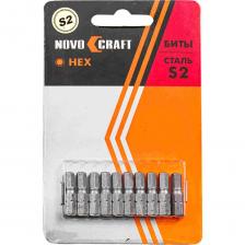 Шестигранные биты Биты шестигранные в слайдере (10 шт; HEX6; 25 мм) Novocraft B46-21-025060S